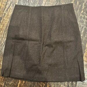 Banana Republic Dark Brown Wool-Blend Pencil Skirt